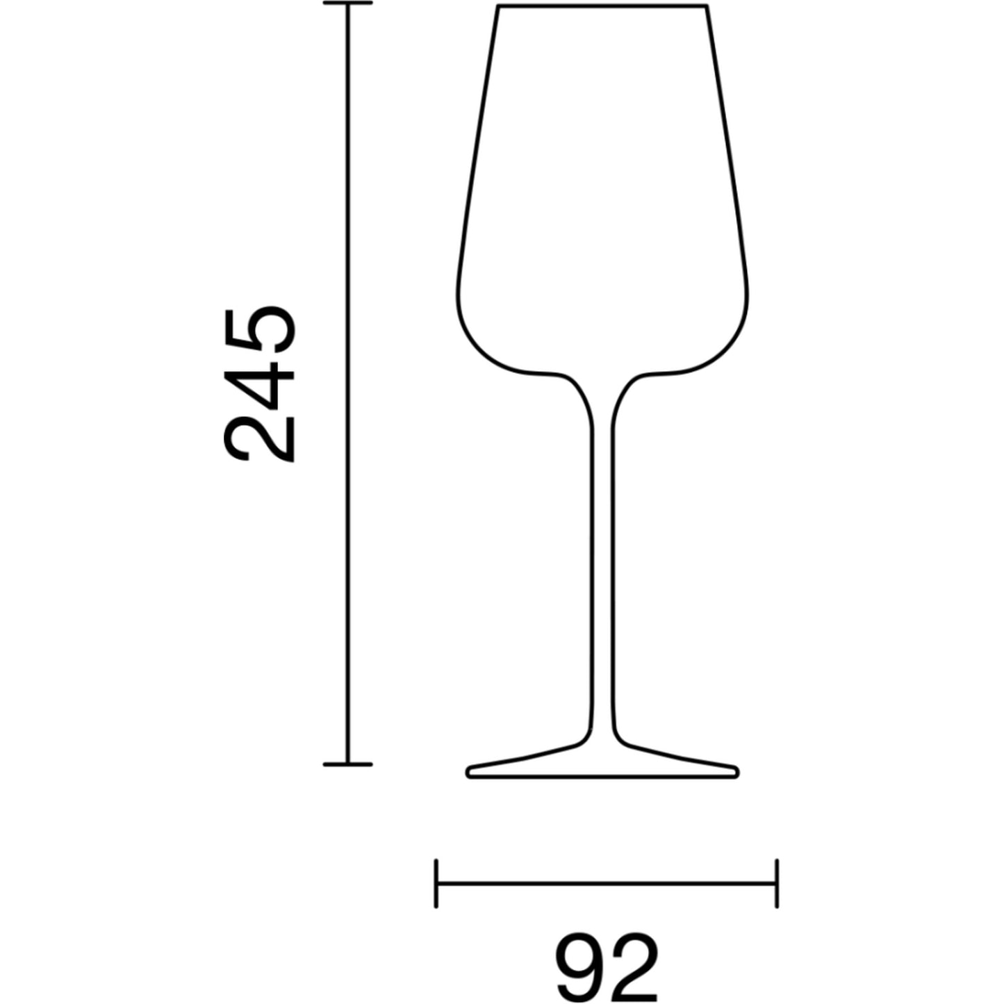 Italesse Etoilé Blanc Xtreme vaatwasserbestendig wijnglas