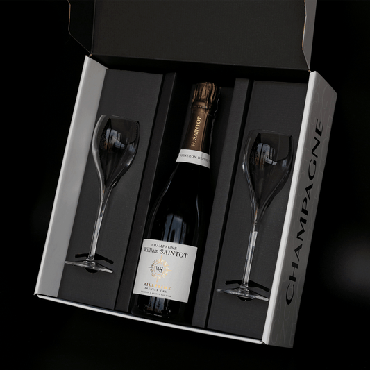 Geschenkdoos Champagne met glazen