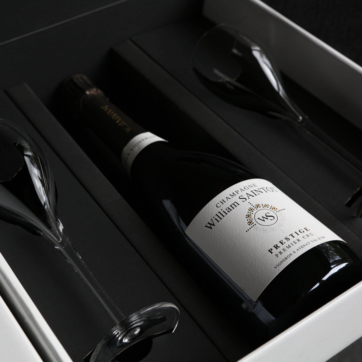 Champagne geschenk met glazen