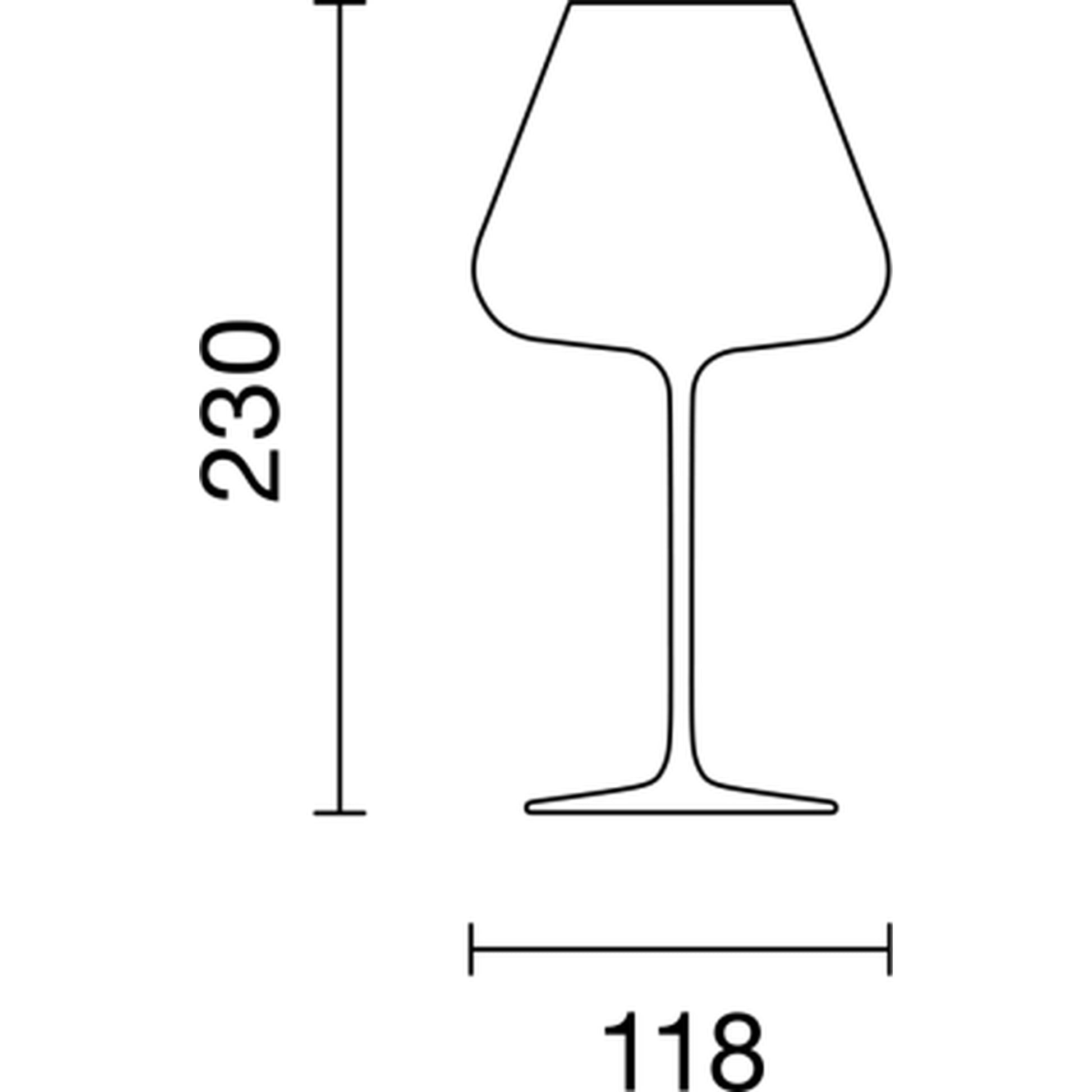 Italesse Etoilé Platinum Leggerissimi handgemaakt kristal wijnglas