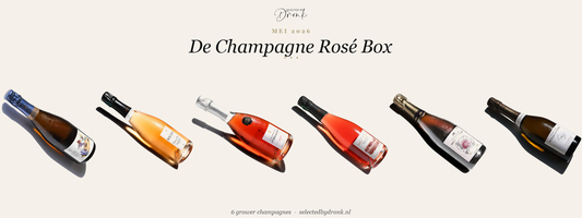 De Champagne Rosé Box Mei 2026 - 6 grower champagnes header