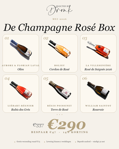De Champagne Rosé Box Mei 2026 - 6 grower champagnes