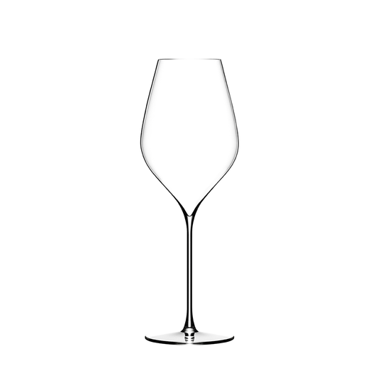 Lehmann N°4 40 Ultralight uit de lijn La Délicate, een champagneglas van 40 cl, leeg, vooraanzicht op een witte achtergrond